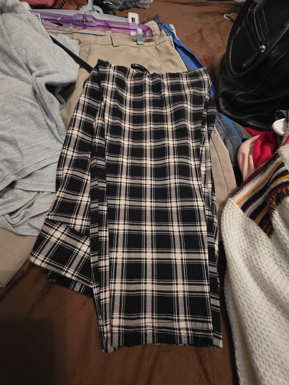torrid Black & White Plaid Pencil Skirt